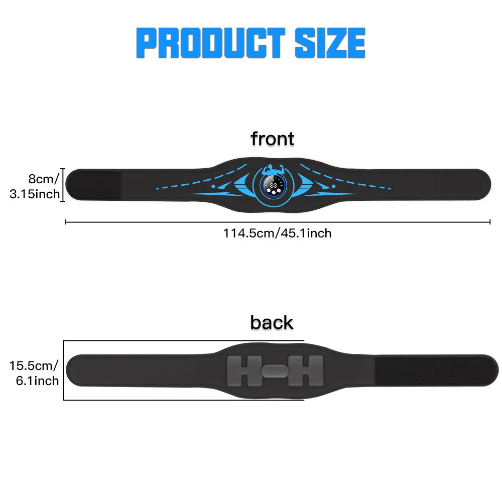 CAMMUO EMS Abdominal Toning Belt – USB Muscle Stimulator EMS Toning Belt HIP