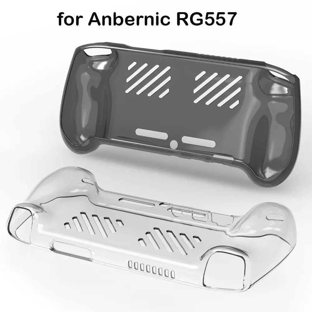 TPU Case for Anbernic RG557 – Transparent Shockproof Cover Game Console Case HIP