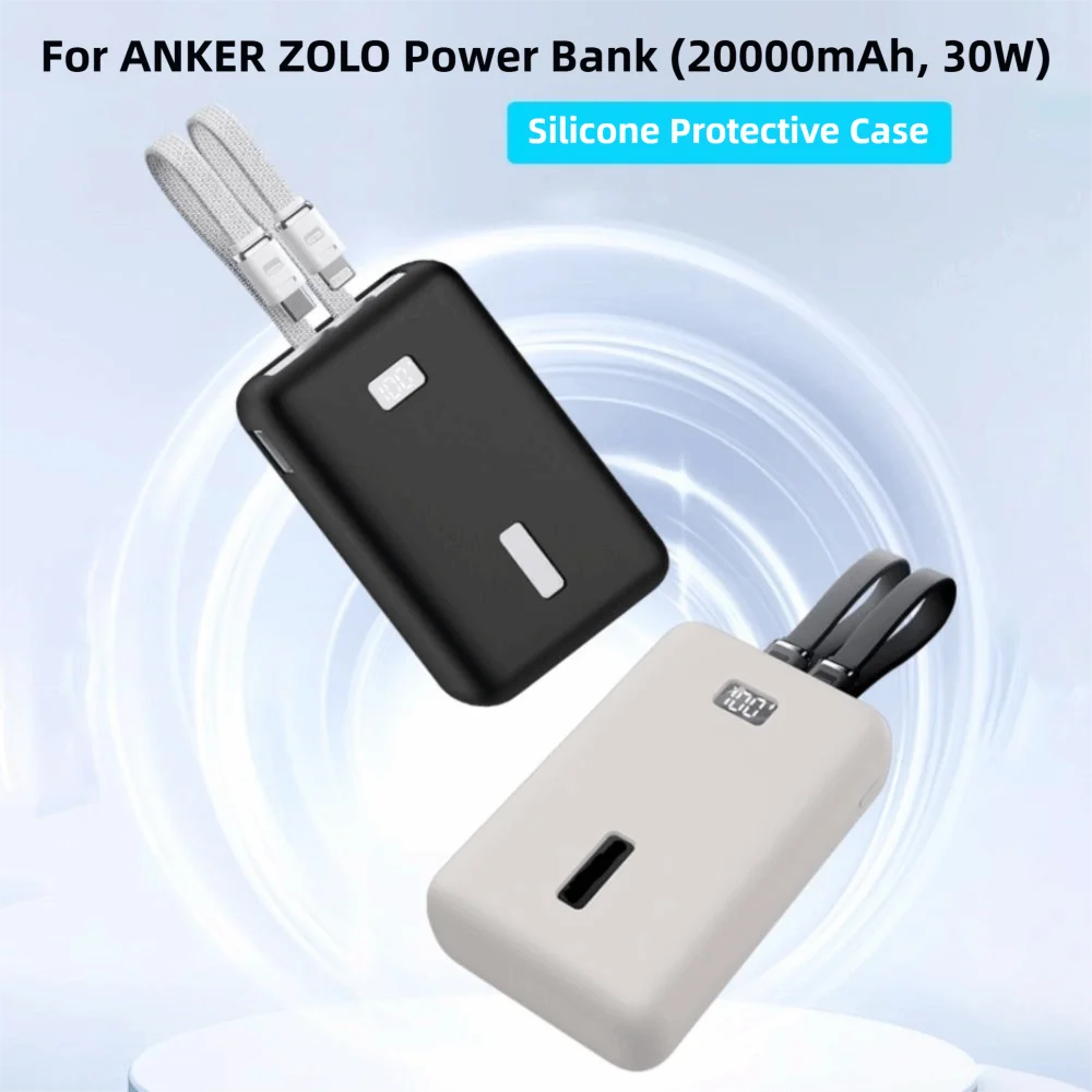 Silicone Case for Anker Zolo 20000mAh 30W Power Bank Power Bank Case HIP