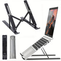 Foldable Aluminum Laptop Stand for MacBook & Notebooks Laptop Stand HIP Black