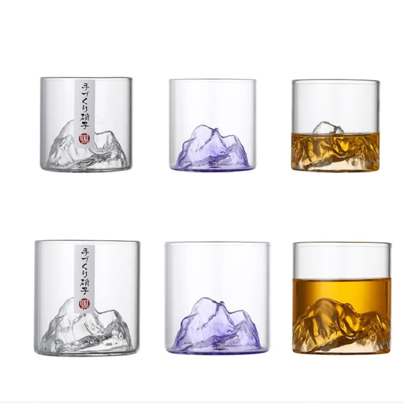 Mountain Glass Cups 150ml/300ml – Heat Resistant Drinking Glass Glass Drinkware HIP