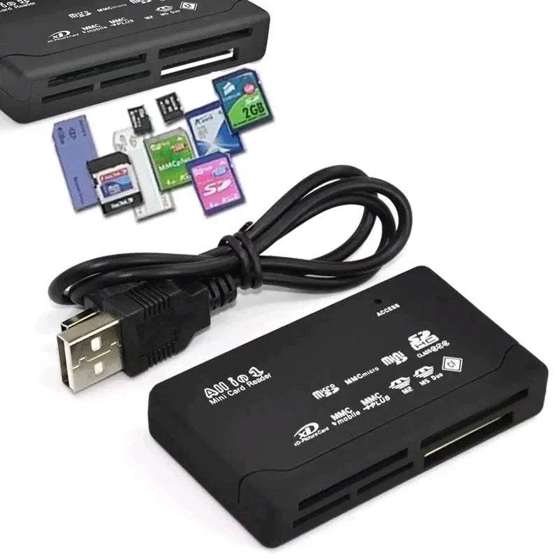 USB 2.0 All-in-One Mini Memory Card Reader – SD, CF, XD, TF Memory Card Reader HIP Default Title