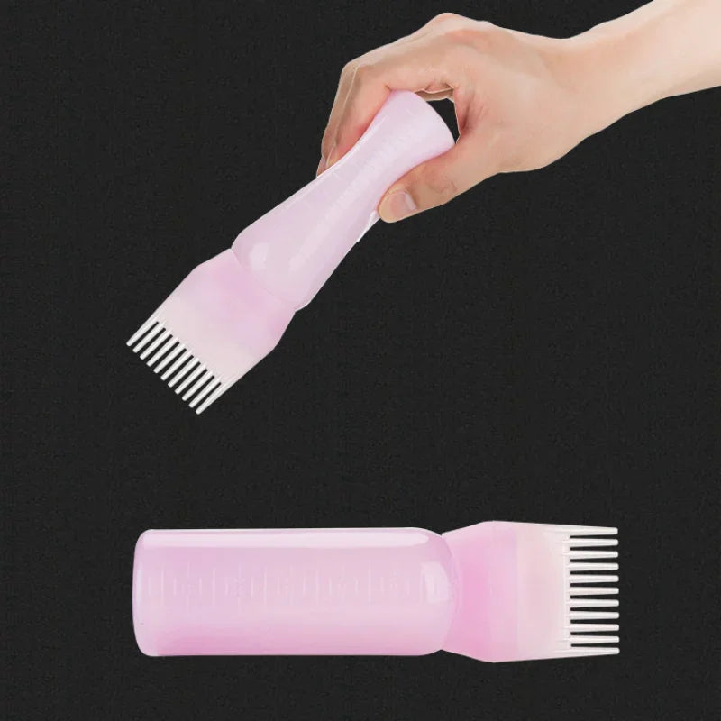 4 Colors 60OZ Portable Scalp Applicator Liquid Comb Hair Roots Massage Medicine Comb Hair for Hair Growth Serum Oil Nourish HIP