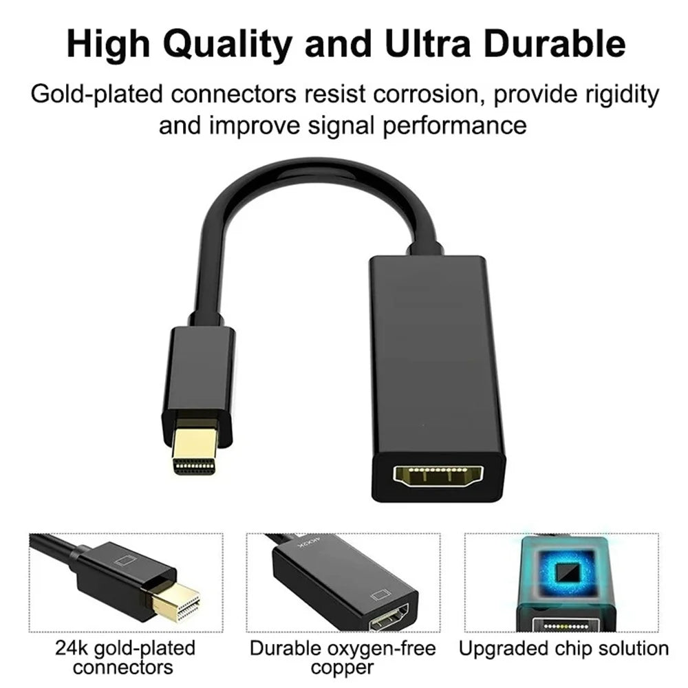 Mini DisplayPort to HDMI Cable – 4K Adapter for MacBook Display Adapter Cable HIP