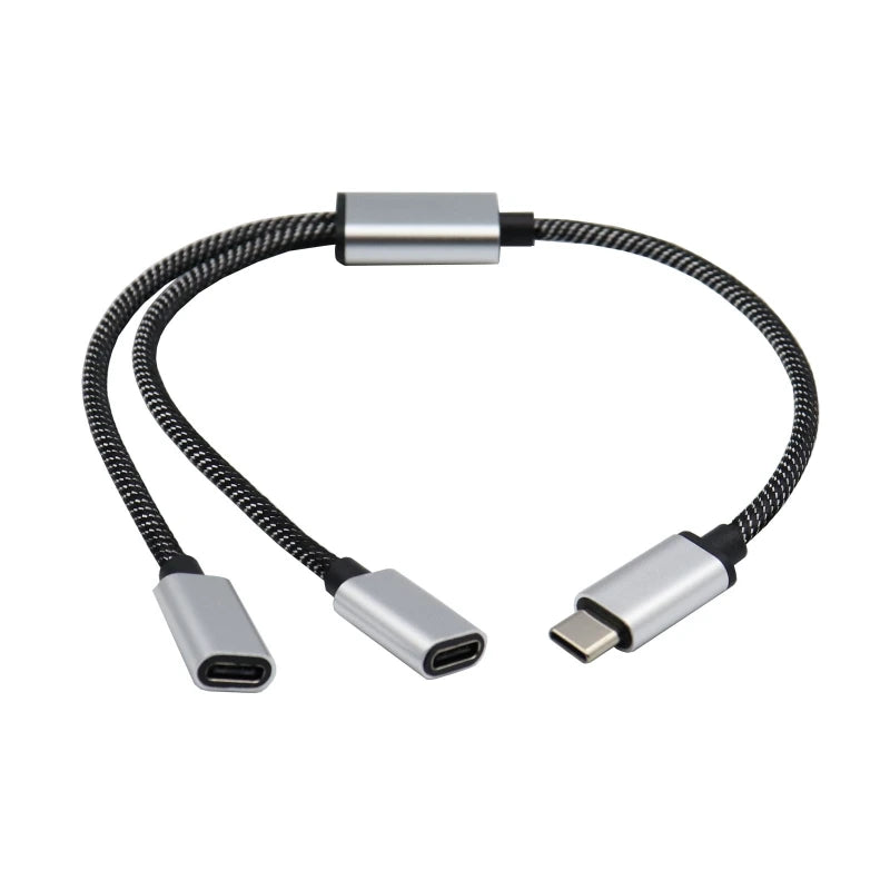 USB-C to Dual USB-C Female Y Splitter Cable – 480Mbps Hub USB-C Splitter Cable HIP Default Title