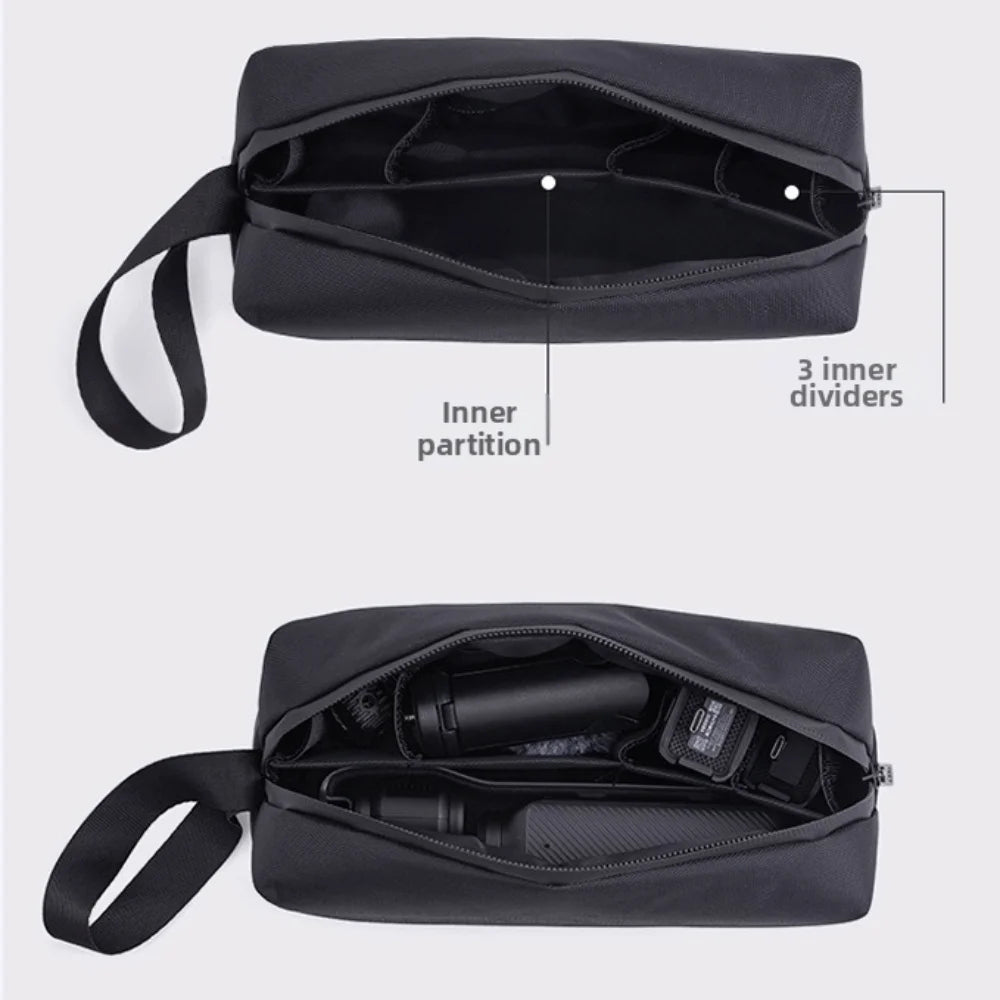Action Camera Bag for DJI Pocket 3/4 – 600D Oxford Fabric Camera Carrying Case HIP