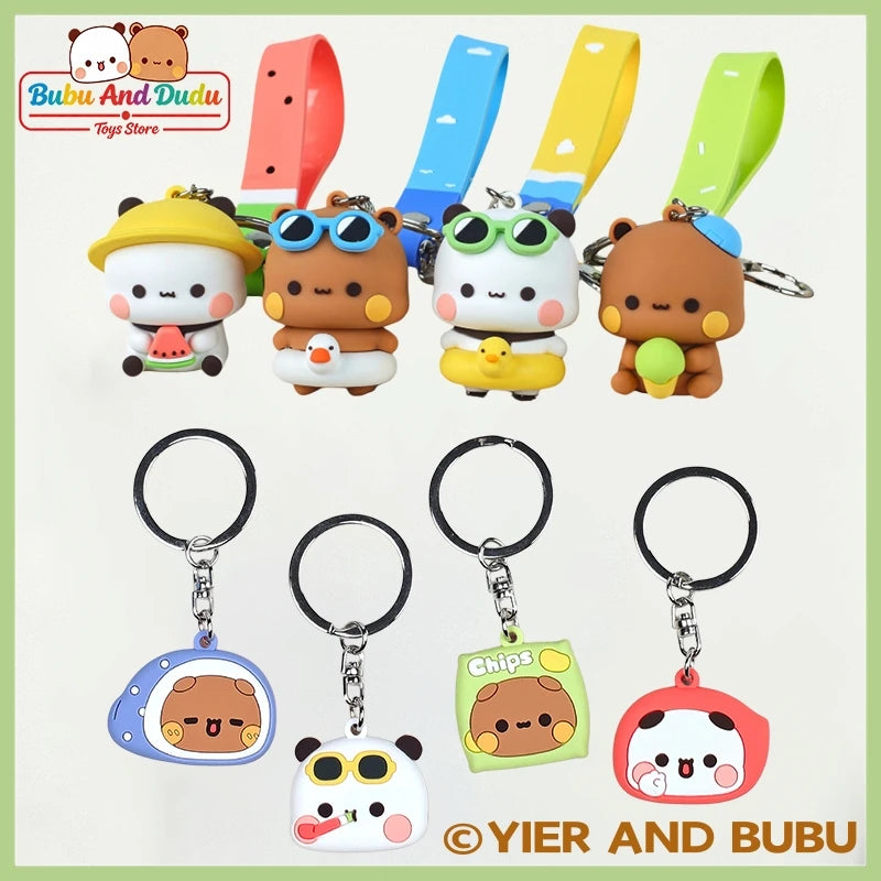 Panda Bubu & Yier Keychain – Cute Backpack Pendant Gift Character Keychain HIP