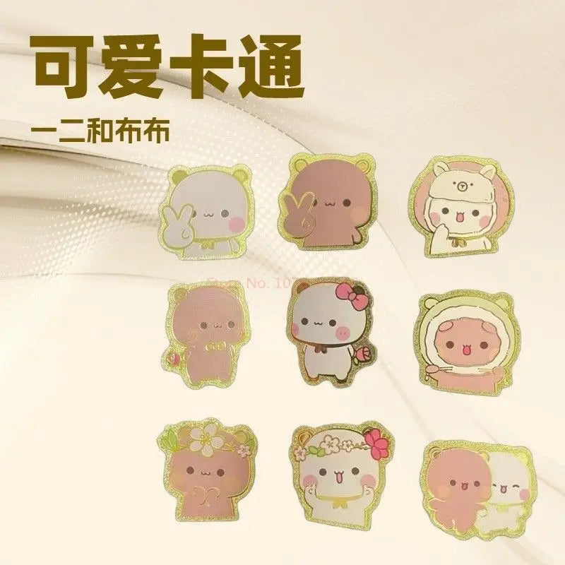 Panda Bubu & Dudu 999 Pure Gold Phone Sticker – Anime Gift Anime Collectible Sticker HIP