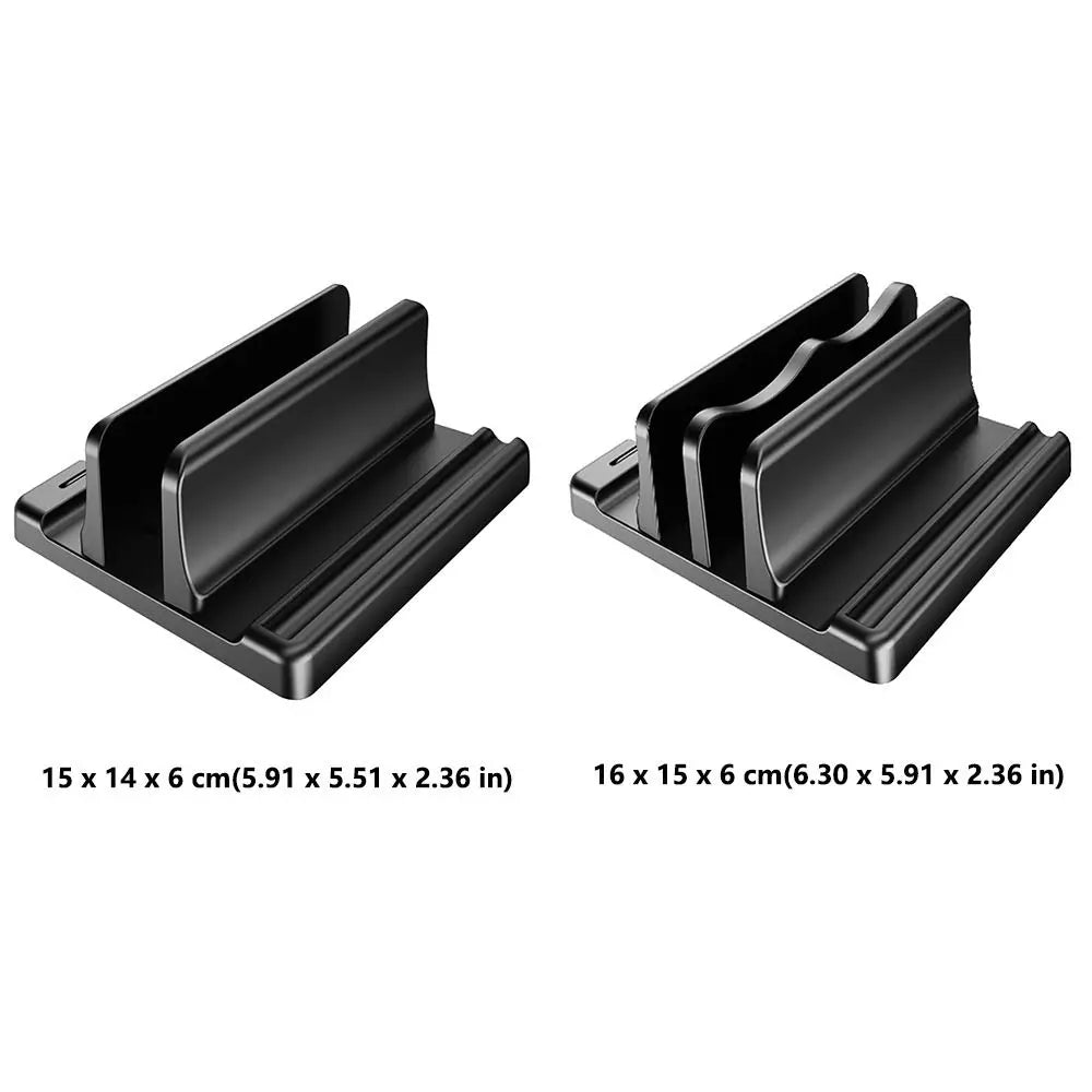 Adjustable Dual Slot Vertical Laptop & Tablet Stand | Space Saver Laptop Stand HIP