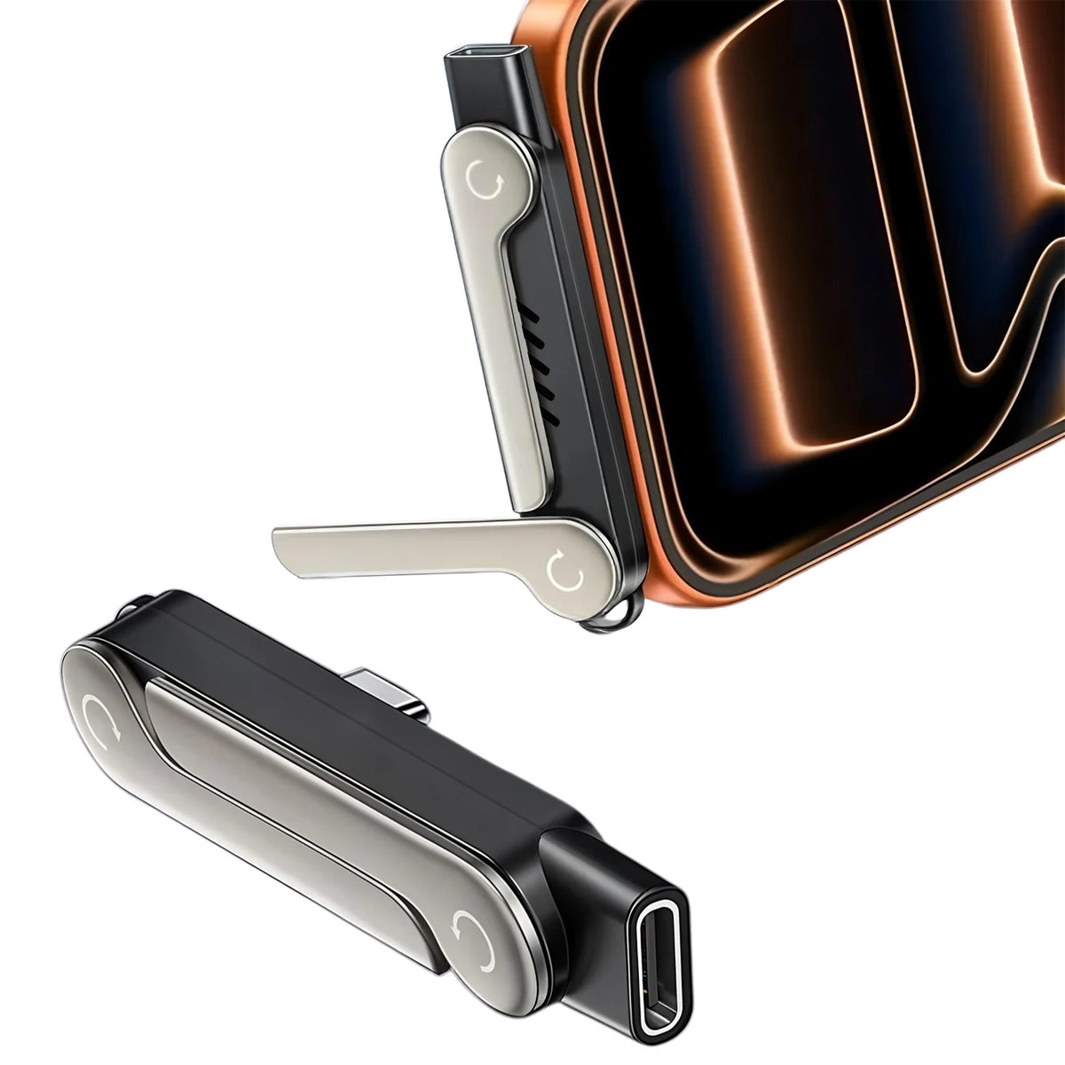 USB-C OTG Adapter 90° Stand – Type-C Male to Female Converter USB-C OTG Adapter HIP