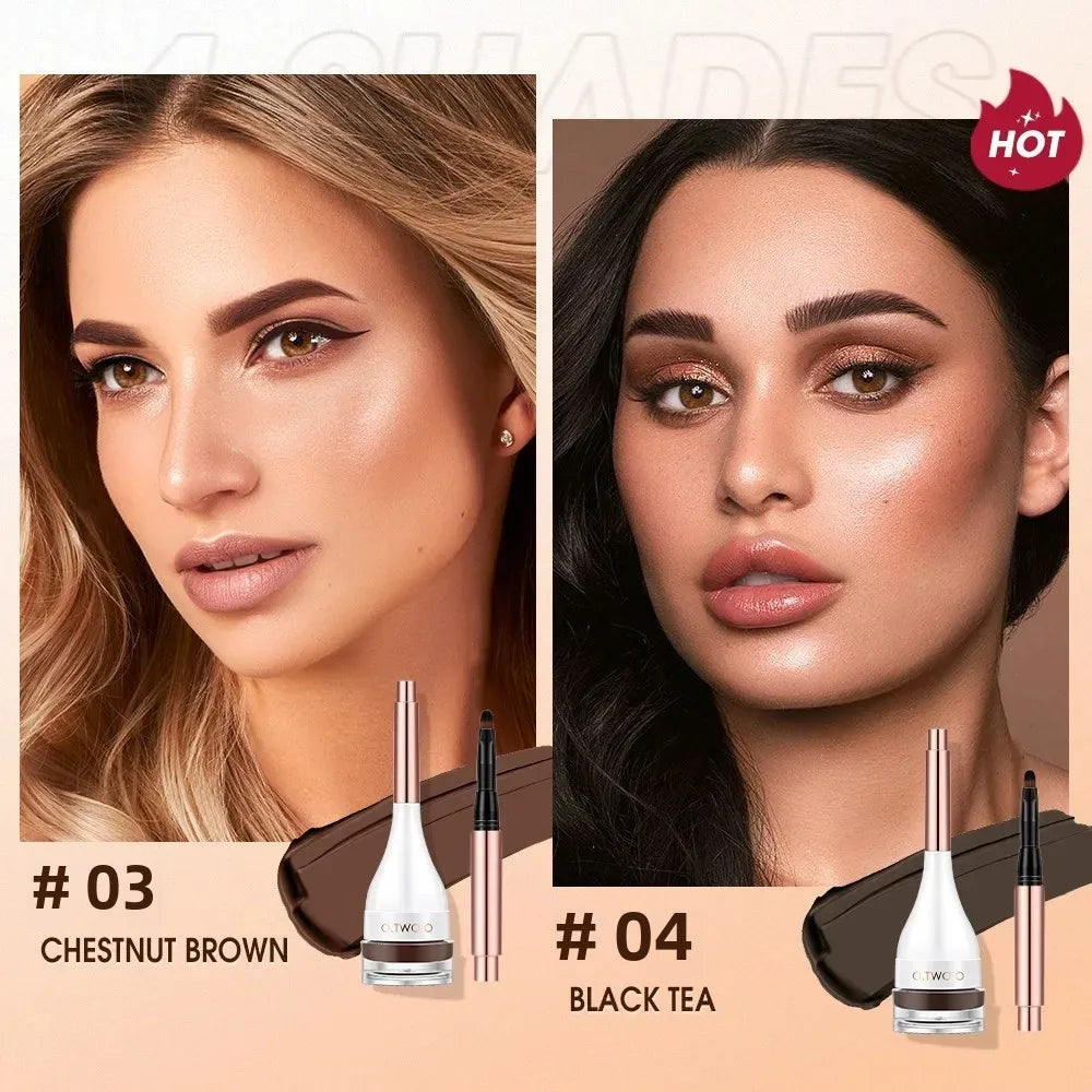O.TWO.O Waterproof Eyebrow Pomade Gel – Tinted Brow & Liner Eyebrow Pomade HIP