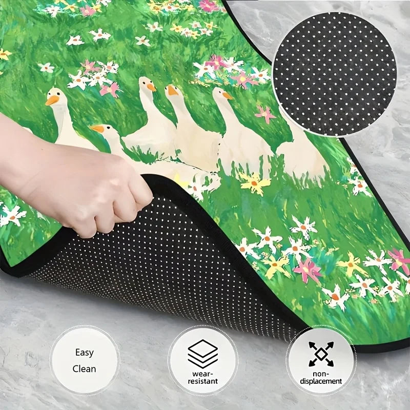 4-Piece Duck Pattern Rubber Car Floor Mats – Non-Slip Car Floor Mats HIP