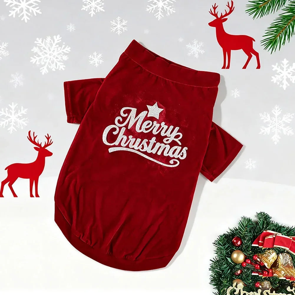L-6XL Autumn/Winter Warm Dog Clothing Medium and Large Dog Jacket Coat Pet Wool Pajama jumpsuit Thicken Dog Hoodies Pet Supplies HIP Red 6XL
