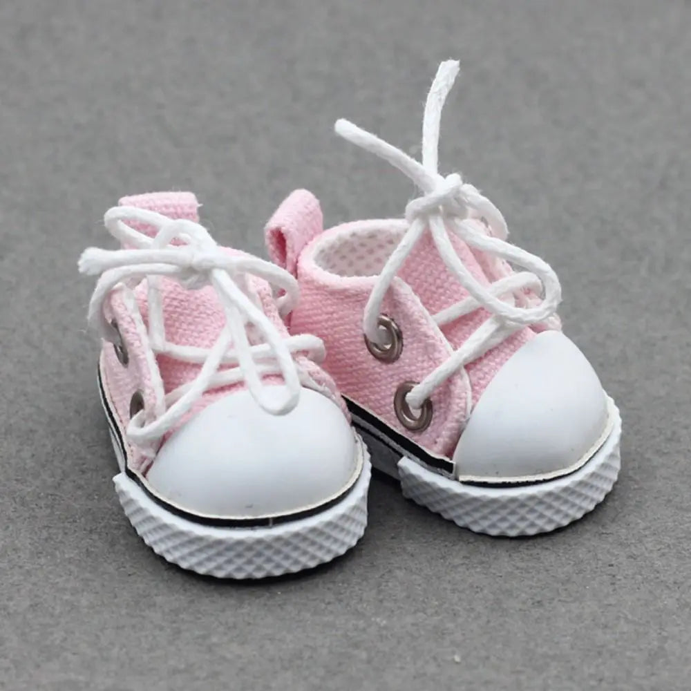 Handmade Canvas Shoes for 17cm BJD Dolls – DIY Accessories Doll Accessories HIP