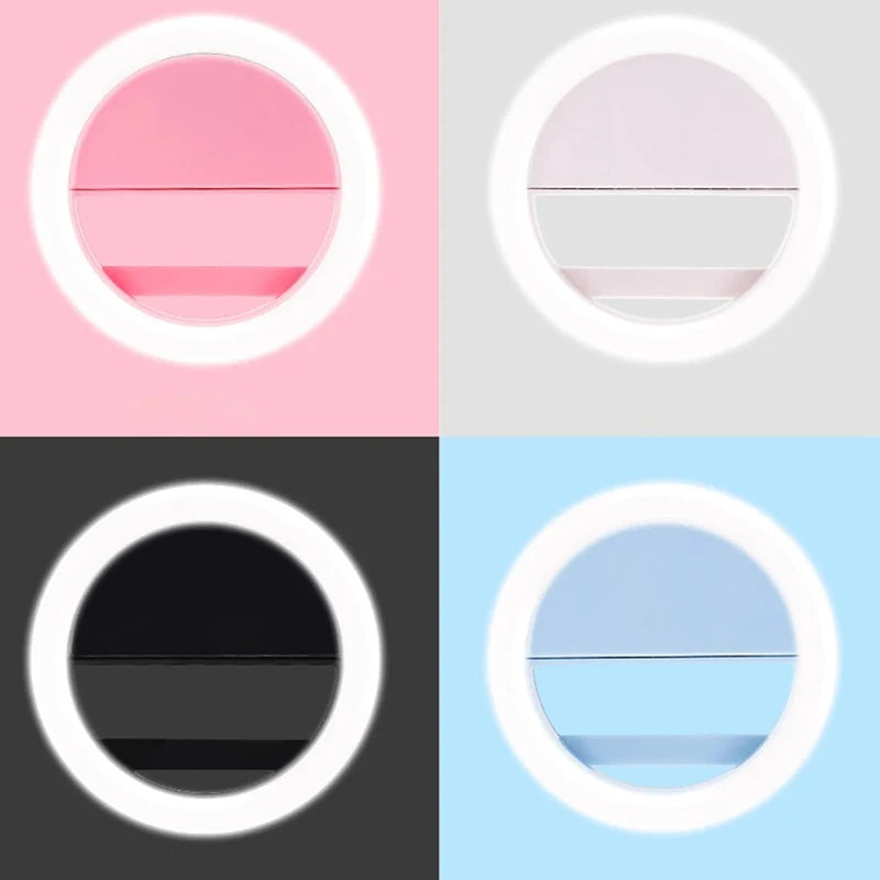 Mini Clip-On Selfie Ring Light | 3 Modes LED Fill Light Selfie Ring Light HIP