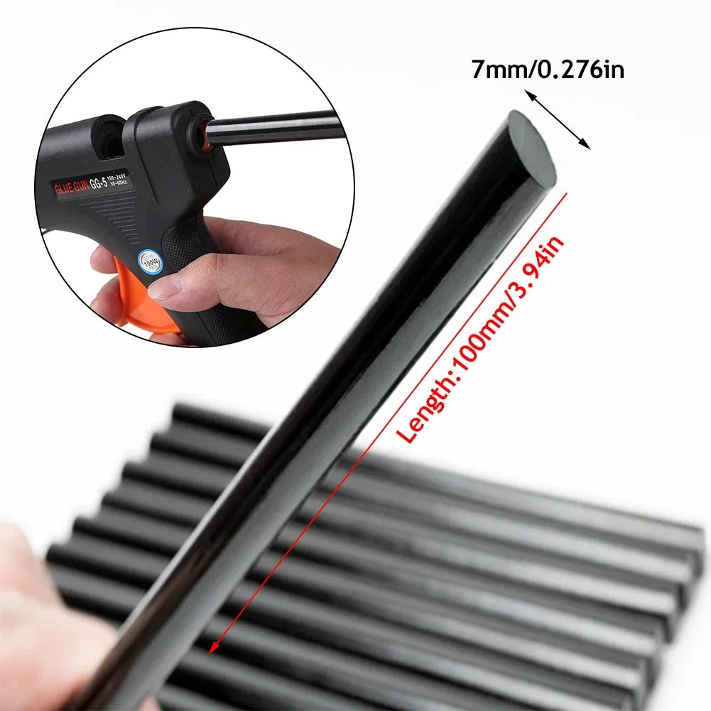 1/5/10Pcs Car Dent Repair Glue Sticks 7x100mm Car Body Paintless Dent Repair Black Hot Melt Strip Repairing Glue Stick Tools HIP
