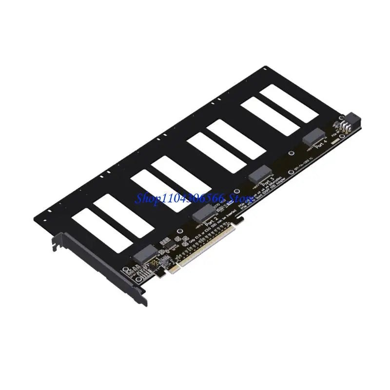 PCIe 5.0 x16 to 4-Port Bifurcation Splitter Adapter Card PCIe Expansion Card HIP R37D CN