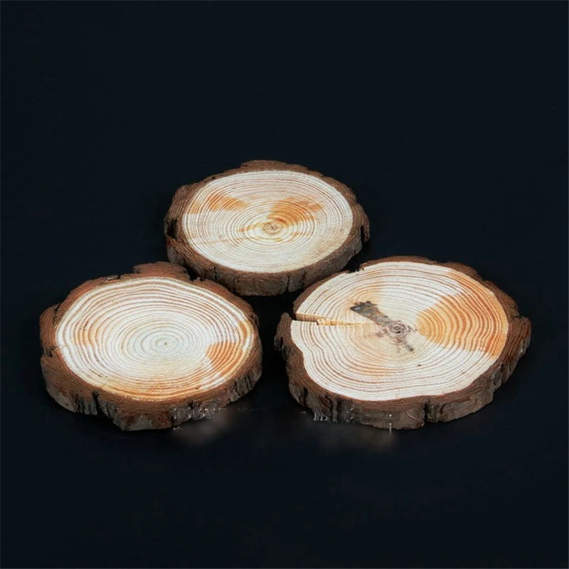 Round Wood Coasters Bar & Kitchen Cup Mat Pad 25–26cm Wood Coaster Mat HIP