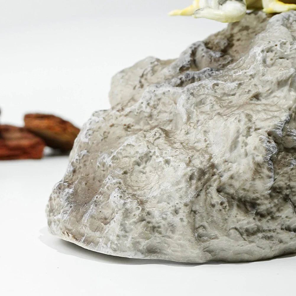 Lizard House Terrarium Resin Fake Rock Bearded Dragon Cave Landscape Basking Area Aquarium Decor Reptile Hiding Caves HIP