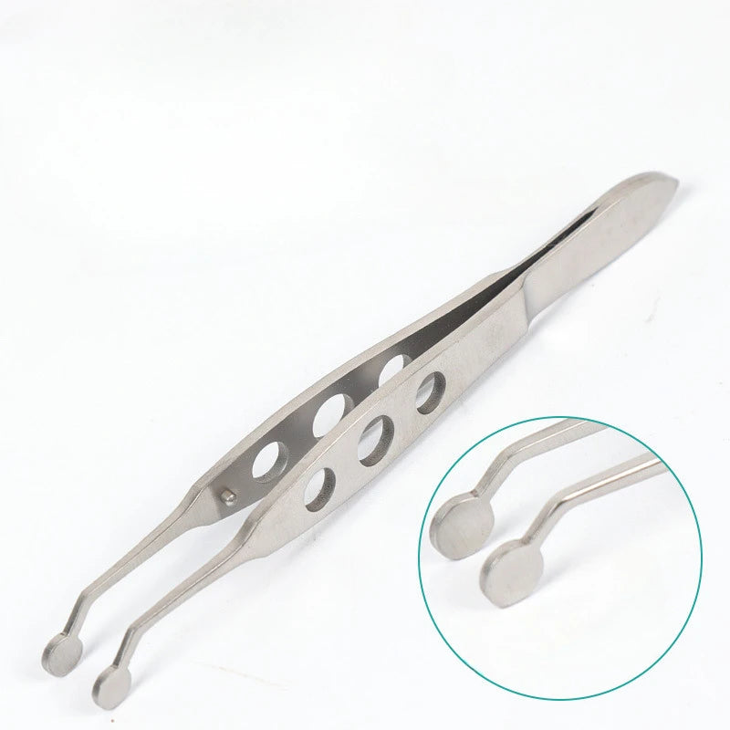 Stainless Steel/titanium Meibomian Massage Tweezer Clamp Gland Flap Eyelid Forceps Clip Ophthalmic Eye Tool Makeup Beauty HIP