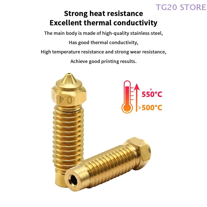 3D Printer Nozzles for Elegoo Neptune 4 Plus & Max | 5 Sizes 3D Printer Nozzle HIP
