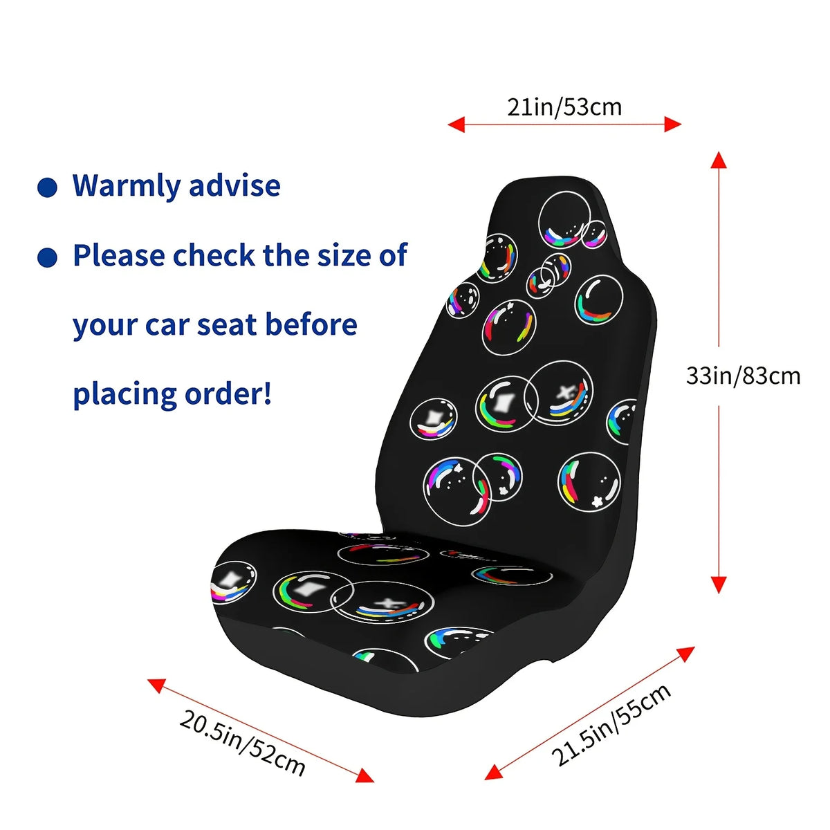 Rainbow Night Sky Printed Car Seat Cover – Easy Install Car Seat Cover HIP