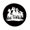 Horse Silhouette Spare Tire Cover – Weatherproof Polyester Spare Tire Cover HIP 1 17in