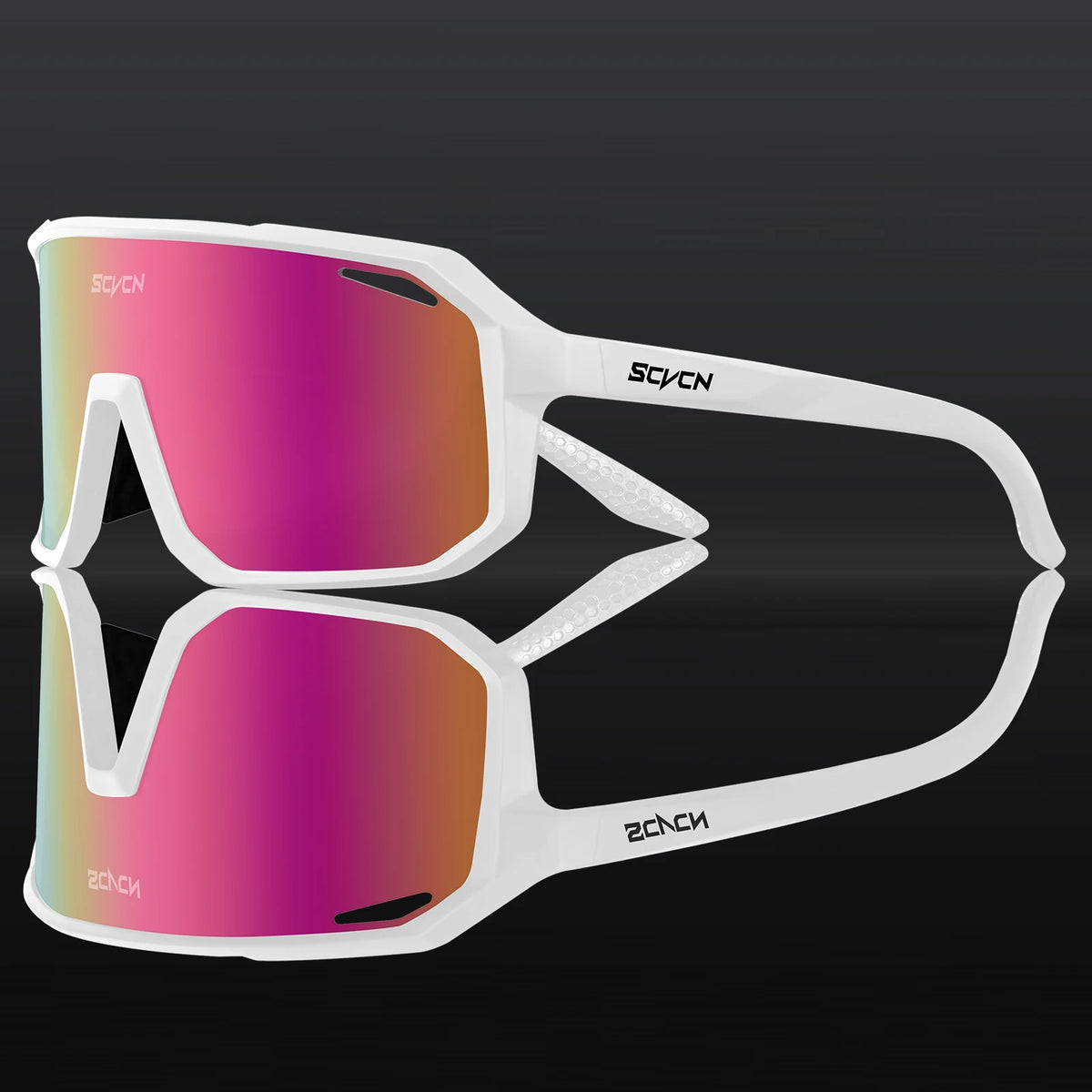 SCVCN UV400 Cycling Sunglasses – Unisex Sports Eyewear Sports Cycling Sunglasses HIP DZ-S62-B-15 1lens-no box