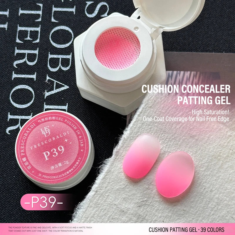 39-Color Air Cushion Patting Gel – Gradient Blush Nail Art