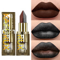 Two-Tone Chocolate Lipstick – Waterproof Glitter & Matte Tint Two-Tone Lipstick HIP 107