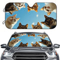 Cat Print Car Sun Visor – UV Protection & Cooling Sunshade Car Sun Visor HIP M