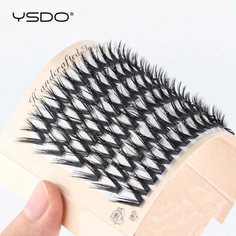 YSDO 6 Rows 120 Clusters False eyelashes Thick V-shaped natural Individual eyelash extension lash bunches fake lashes make HIP