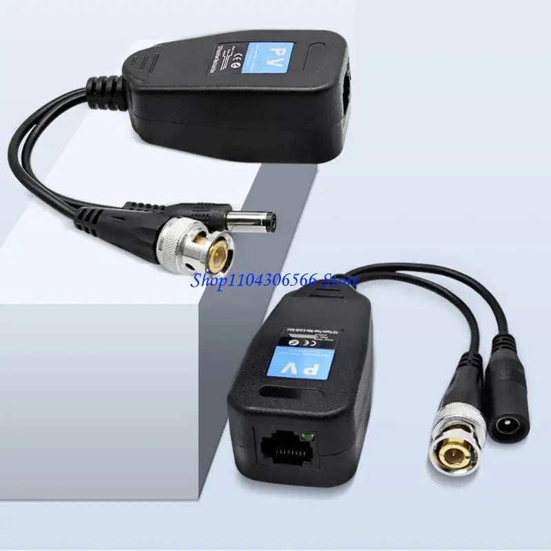 ABS Video Balun CCTV Signal Transmitter – Up to 500m Range Video Balun Transmitter HIP