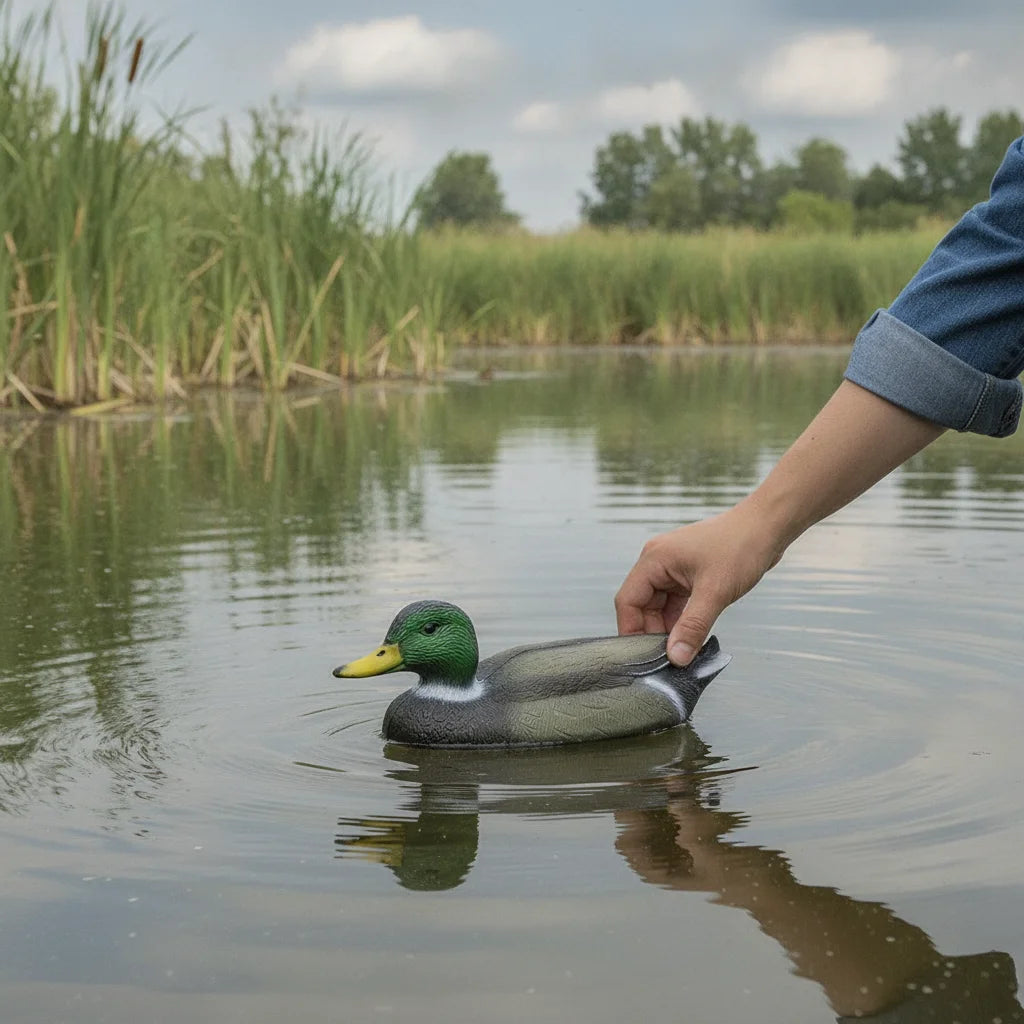 Floating Duck Decoy Simulation Hunting Duck Garden Pool Yard Lake Decoration 26x11Cm Home Garden Lawn Ornaments Pool Pond Decor HIP