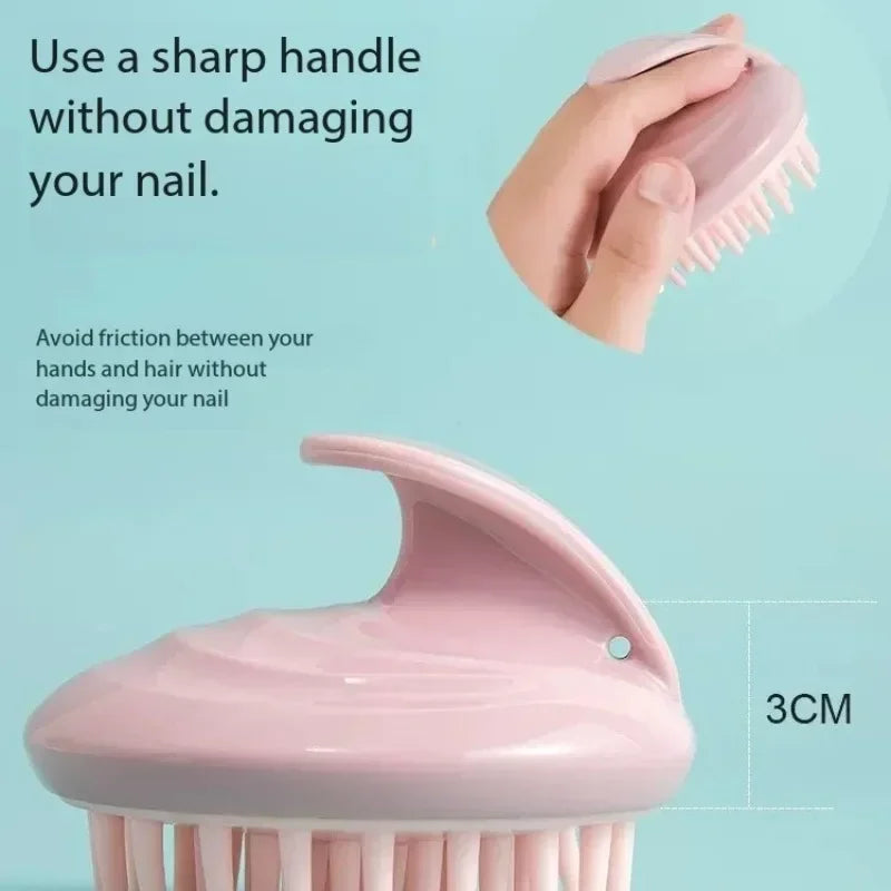 Hair Massager Comb Portable Relieve Head Stress New Silicone Handheld Round Remove Dandruff Scalp Stop Itch Scratching Combs HIP