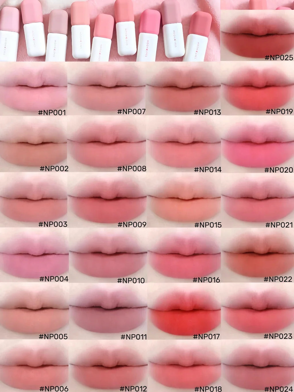 Mooneyes Matte Liquid Lipstick Lip Mud – Pink Red Nude Matte Liquid Lipstick HIP