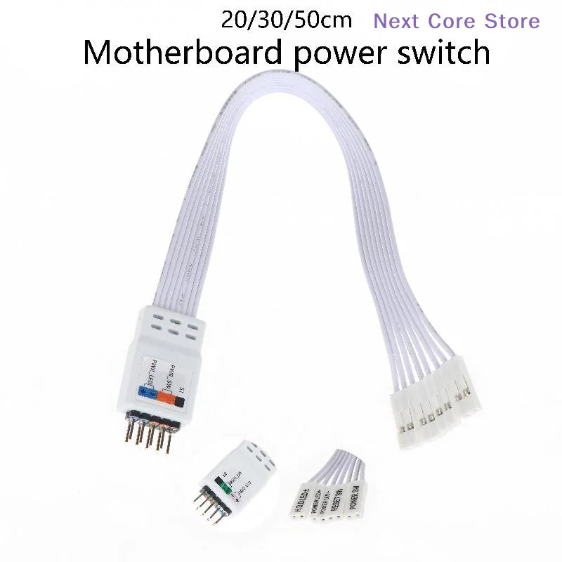 9-Pin F-Panel Adapter Cable – Labeled Connectors for PC Builds Motherboard Panel Cable HIP