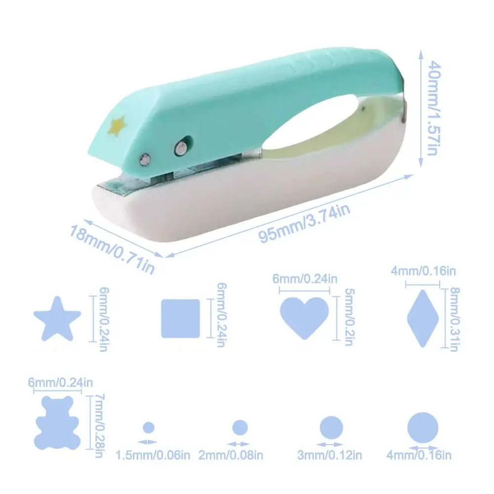 Mini Hand Hole Puncher – DIY Scrapbook Craft Tool 1.5–6mm Craft Hole Puncher HIP