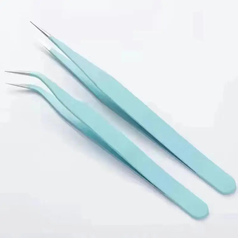 Colorful Stainless Steel Tweezers – Nail Art & DIY Crafts Nail Art Tweezers HIP Blue