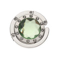 Foldable Diamond Table Handbag Hook – Portable Purse Hanger Foldable Bag Hook HIP green