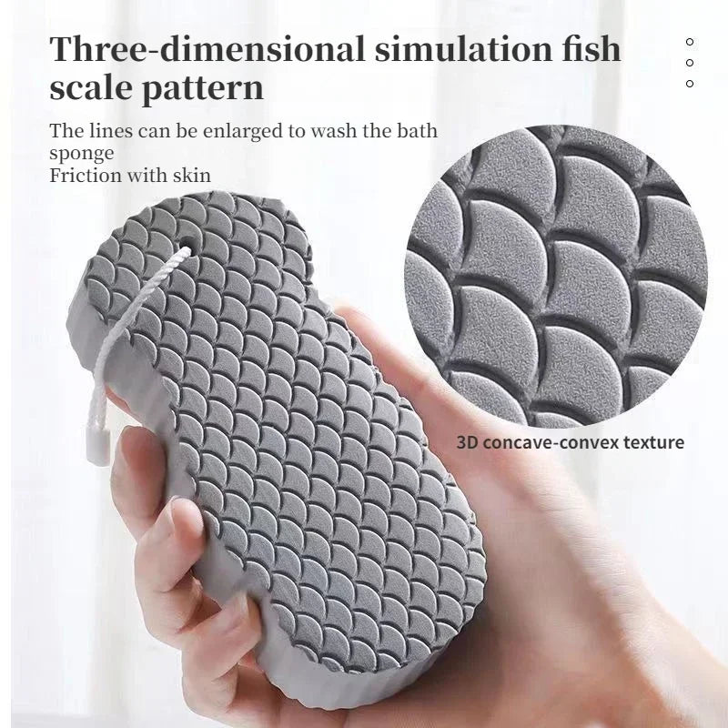 Soft Exfoliating Body Scrub Sponge for Baby & Adults – Bath Bath Scrub Sponge HIP