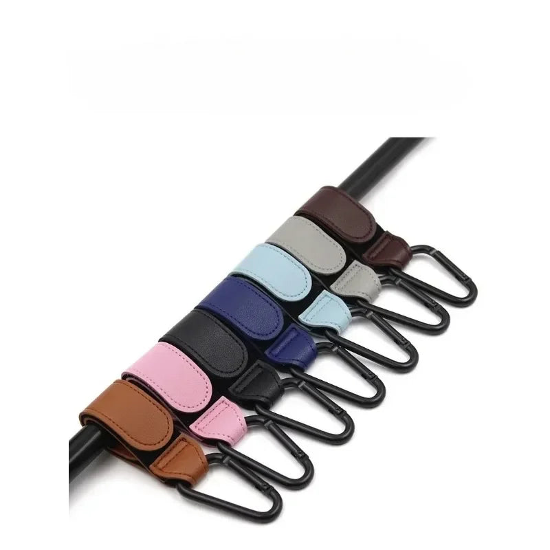 PU Leather Stroller Hook – Adjustable Diaper Bag Hanger Stroller Hook HIP