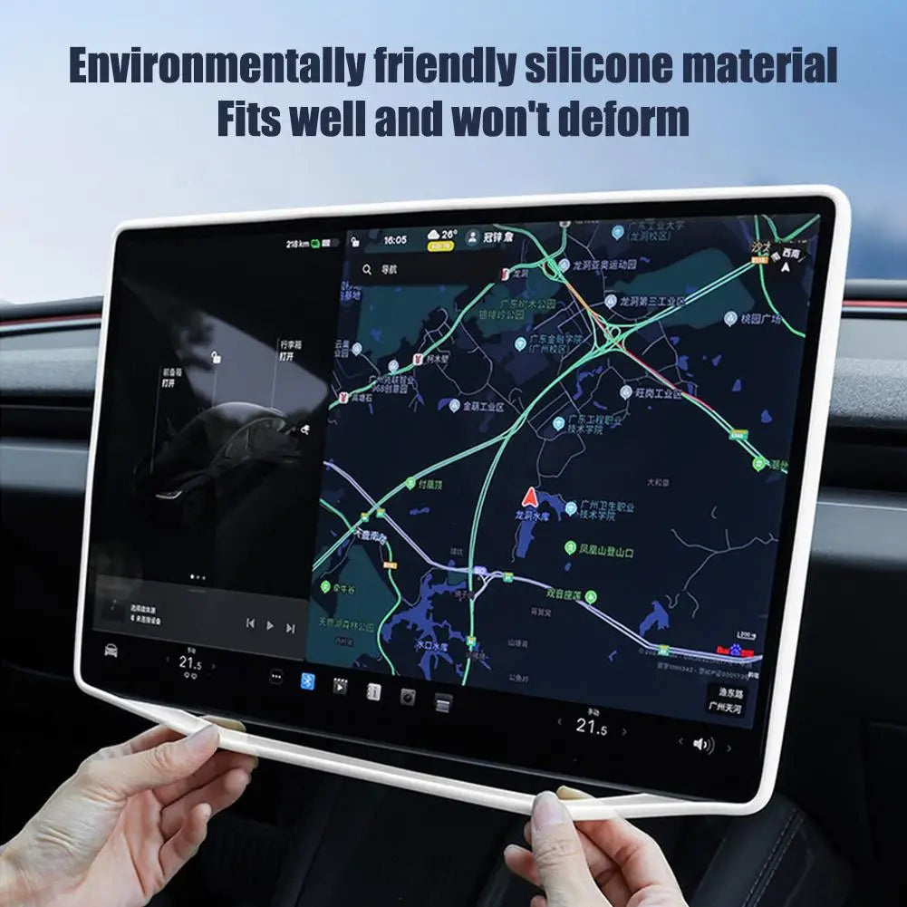 For Tesla 2026 Model Y/YL Juniper Performance Silicone Touch Screen Cover Anti Collision Dust Guard Soft Slip On Car Screen HIP