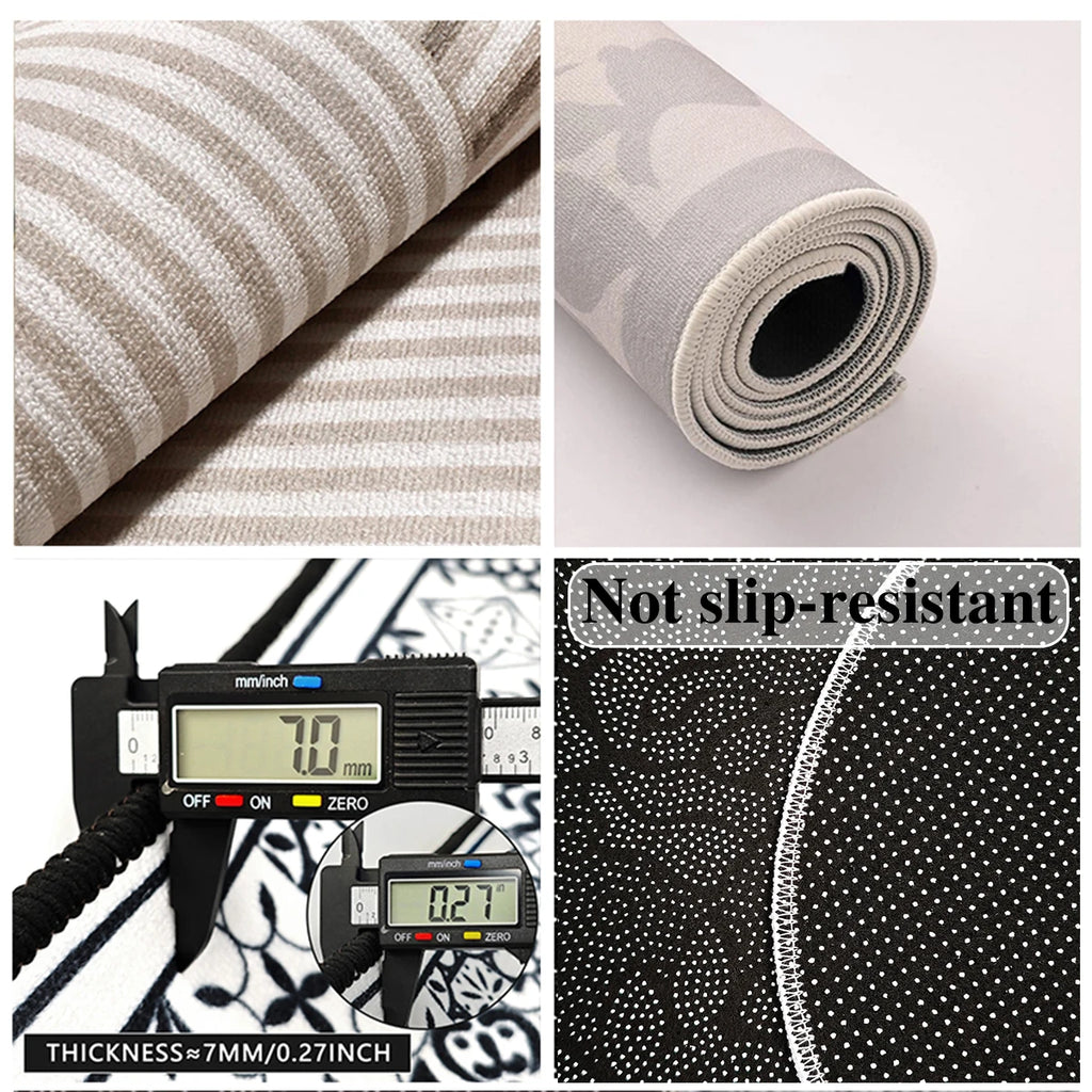 Kitchen Floor Mat – Wear-Resistant Polyester Area Rug Kitchen Area Rug HIP