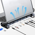 10-Port USB-C Hub & Laptop Stand – 4K HDMI, LAN, PD 100W USB-C Docking Hub HIP Default Title