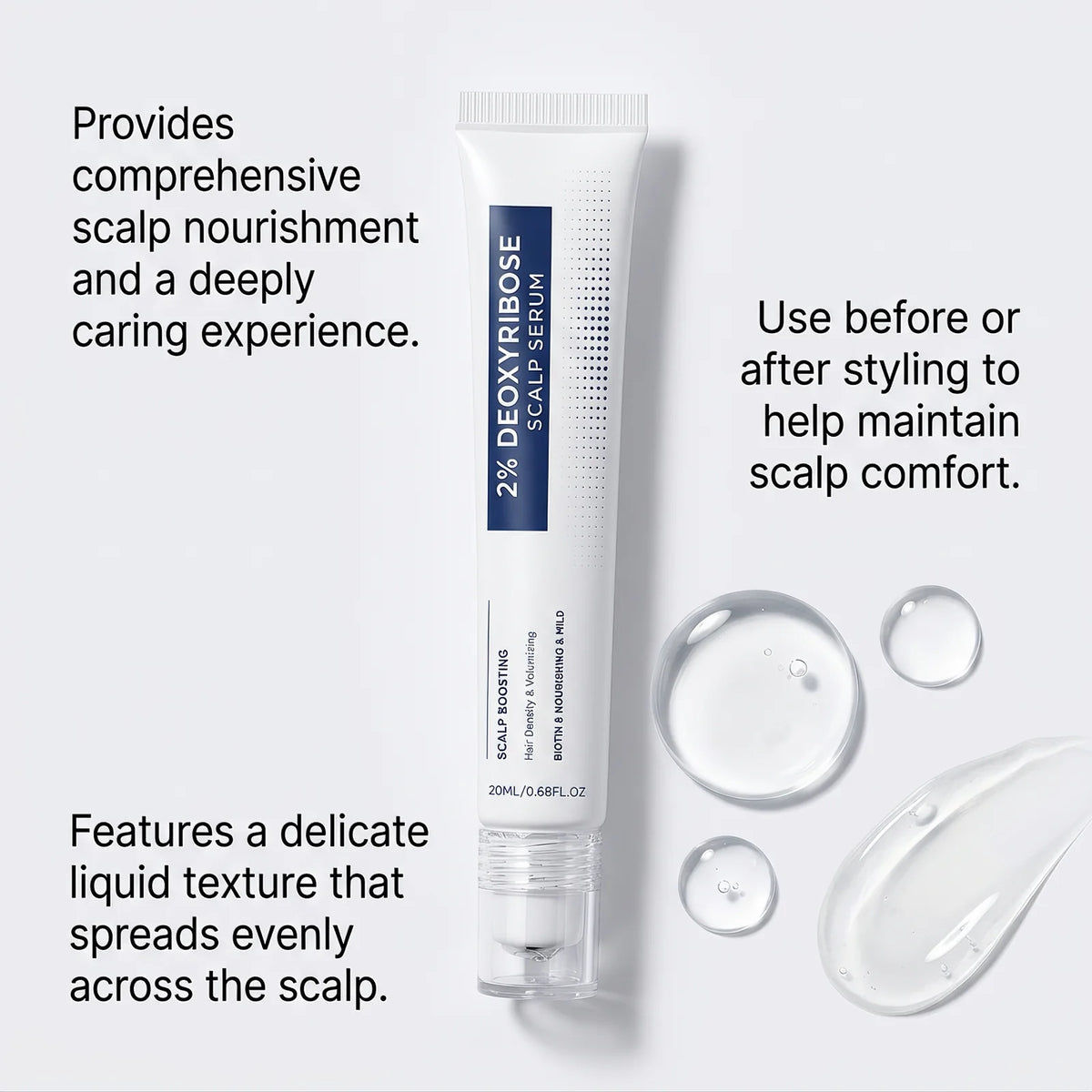 Scalp Essence Serum Roller – Nourishing, Hydrating Hair Root Scalp Serum Roller HIP