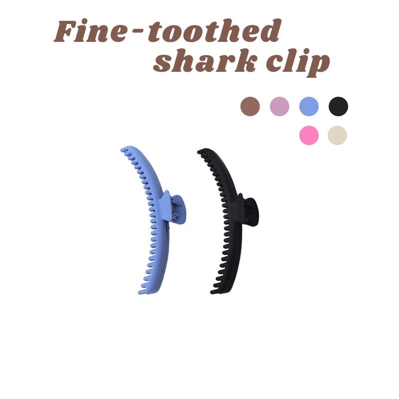 Long Claw Clip for Thick Hair – Strong Hold Resin | Women Hair Claw Clip HIP Blue-Black