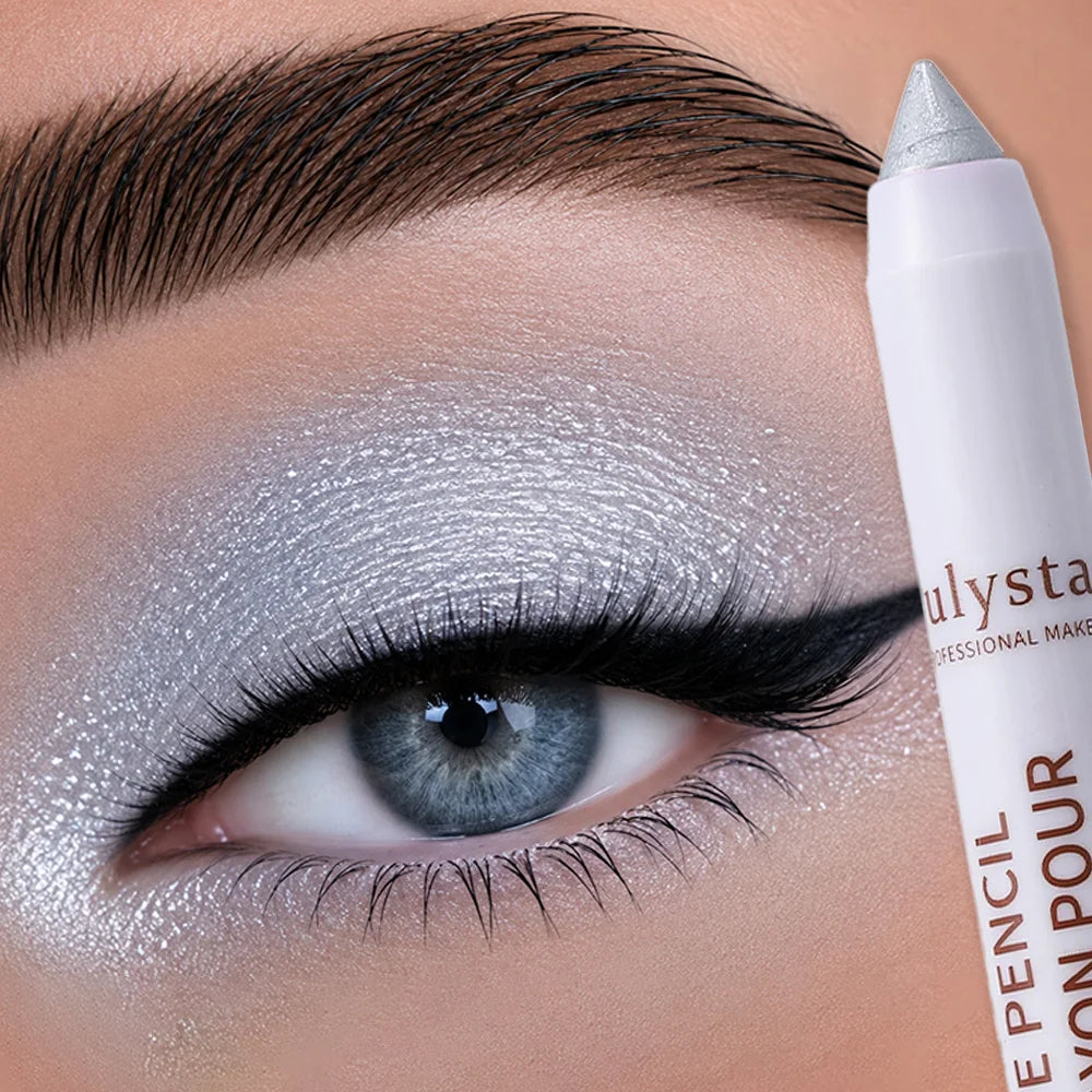 Pearly Eyeshadow Highlighter Stick Pencil Waterproof Glitter Matte High Pigment Eyelid Under Crease Eye Shadow Painted Makeup HIP B09