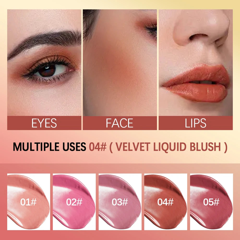Blush Liquid Blusher Real Makeup Blush Matte Palette Blusher Cosmetics Products Liquid Cream Stick Pink Face raremakeup Beauty HIP