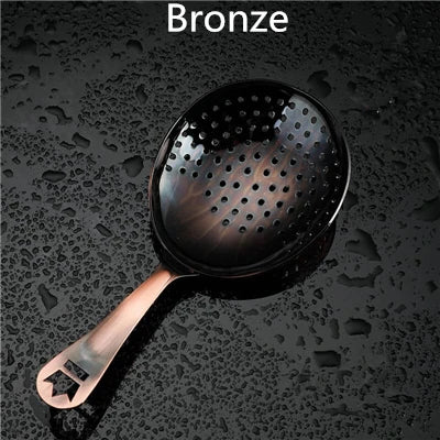 Skull Cocktail Strainer – Stainless Steel Sprung Bar Tool Cocktail Bar Strainer HIP Bronze